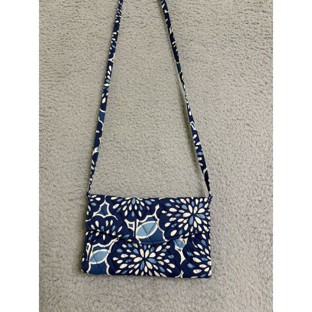 Vera Bradley Strap Wallet Petal Splash Crossbody EUC Retired Pattern